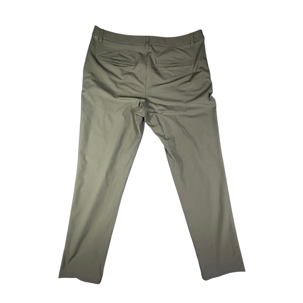 Lululemon Commission Slim-Fit Pant Mens 38x30 Sage Green Warpstreme Chino